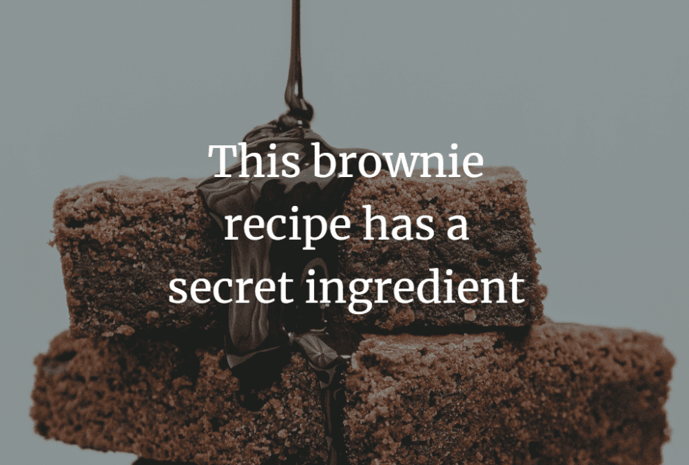 brownie recipe with a secret ingredient