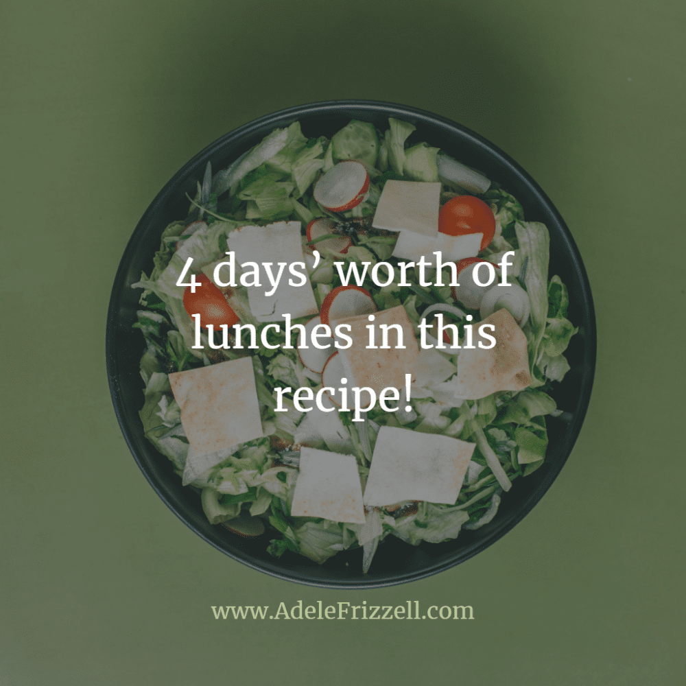Easy salad recipe: 4 days’ worth of lunches in this recipe!