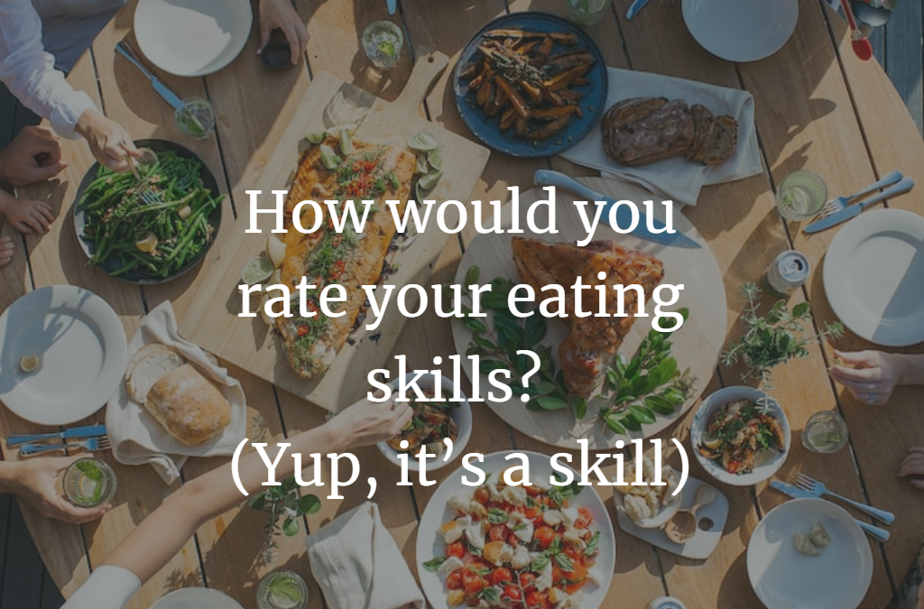 How would you rate your eating skills?