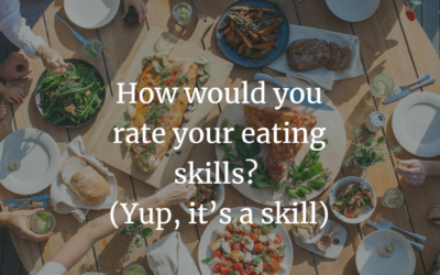 How would you rate your eating skills?
